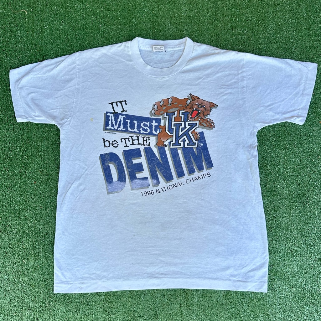 Vintage Kentucky Wildcats National Basketball Championship Shirt Size Large